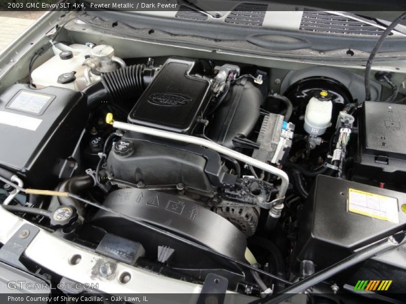 Pewter Metallic / Dark Pewter 2003 GMC Envoy SLT 4x4