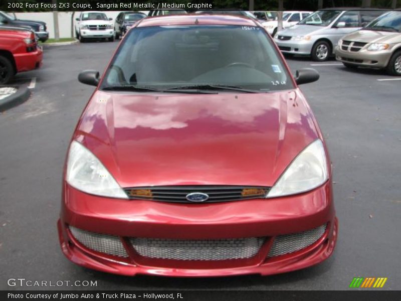 Sangria Red Metallic / Medium Graphite 2002 Ford Focus ZX3 Coupe