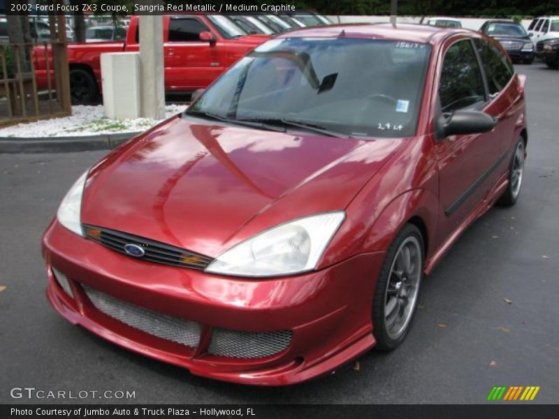 Sangria Red Metallic / Medium Graphite 2002 Ford Focus ZX3 Coupe