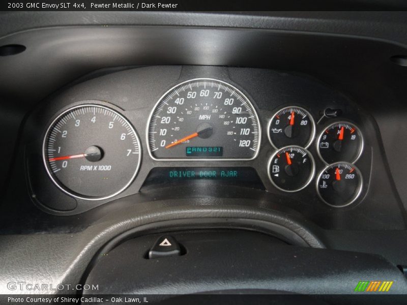 Pewter Metallic / Dark Pewter 2003 GMC Envoy SLT 4x4