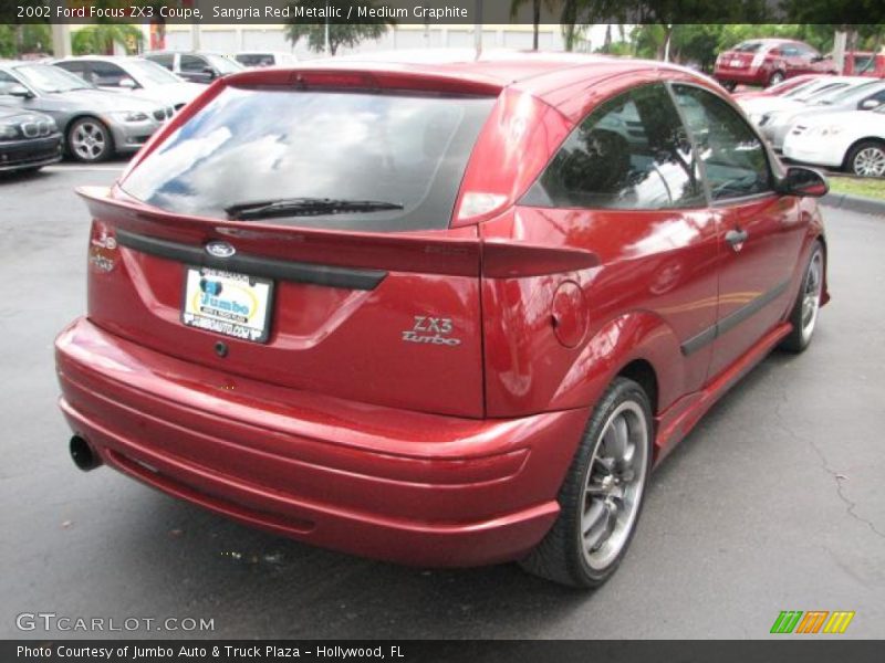Sangria Red Metallic / Medium Graphite 2002 Ford Focus ZX3 Coupe