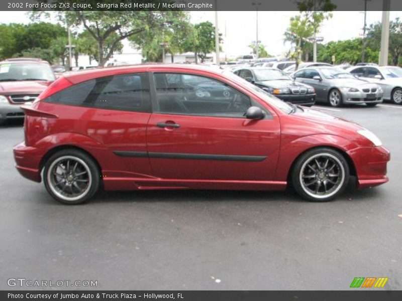 Sangria Red Metallic / Medium Graphite 2002 Ford Focus ZX3 Coupe