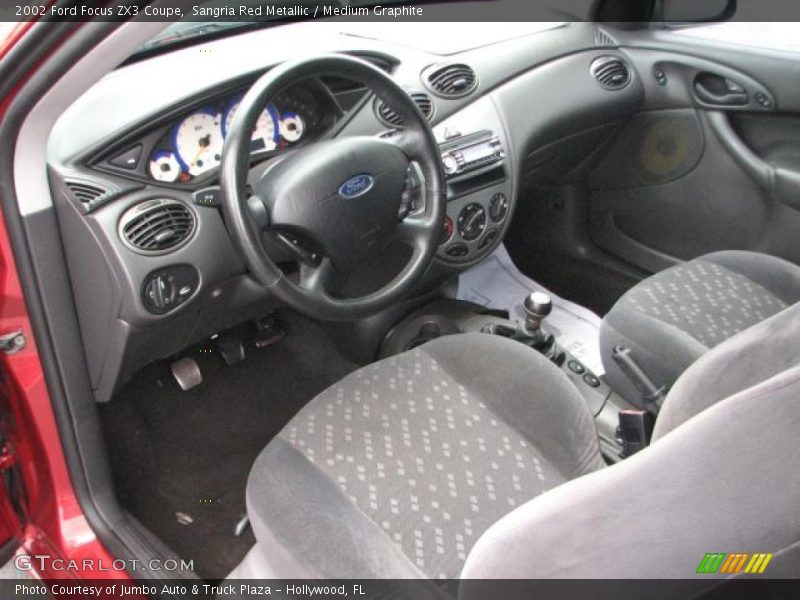 Medium Graphite Interior - 2002 Focus ZX3 Coupe 