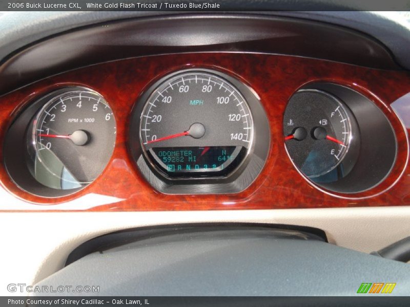 White Gold Flash Tricoat / Tuxedo Blue/Shale 2006 Buick Lucerne CXL
