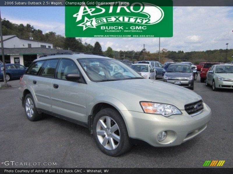 Champagne Gold Opalescent / Taupe 2006 Subaru Outback 2.5i Wagon