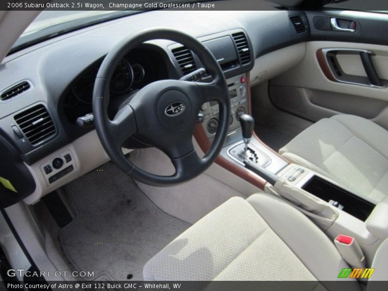 Champagne Gold Opalescent / Taupe 2006 Subaru Outback 2.5i Wagon