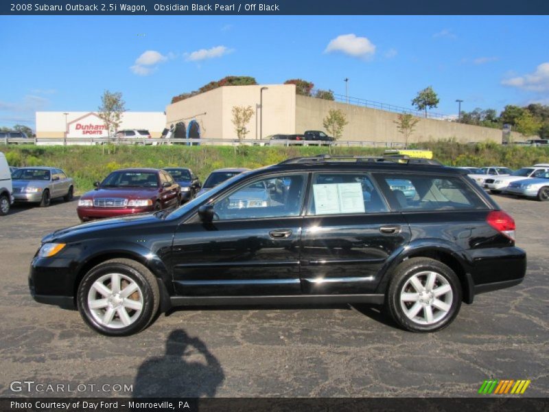Obsidian Black Pearl / Off Black 2008 Subaru Outback 2.5i Wagon