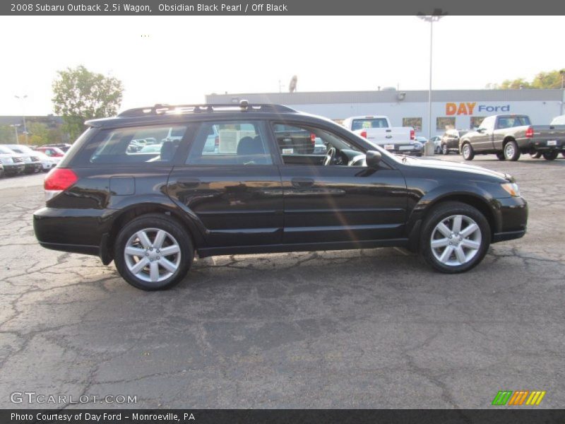 Obsidian Black Pearl / Off Black 2008 Subaru Outback 2.5i Wagon