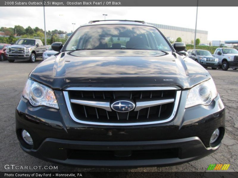 Obsidian Black Pearl / Off Black 2008 Subaru Outback 2.5i Wagon