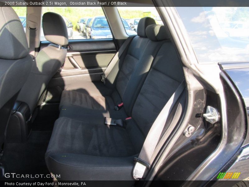 Obsidian Black Pearl / Off Black 2008 Subaru Outback 2.5i Wagon