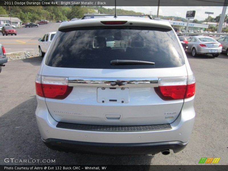 Bright Silver Metallic / Black 2011 Dodge Durango Crew 4x4