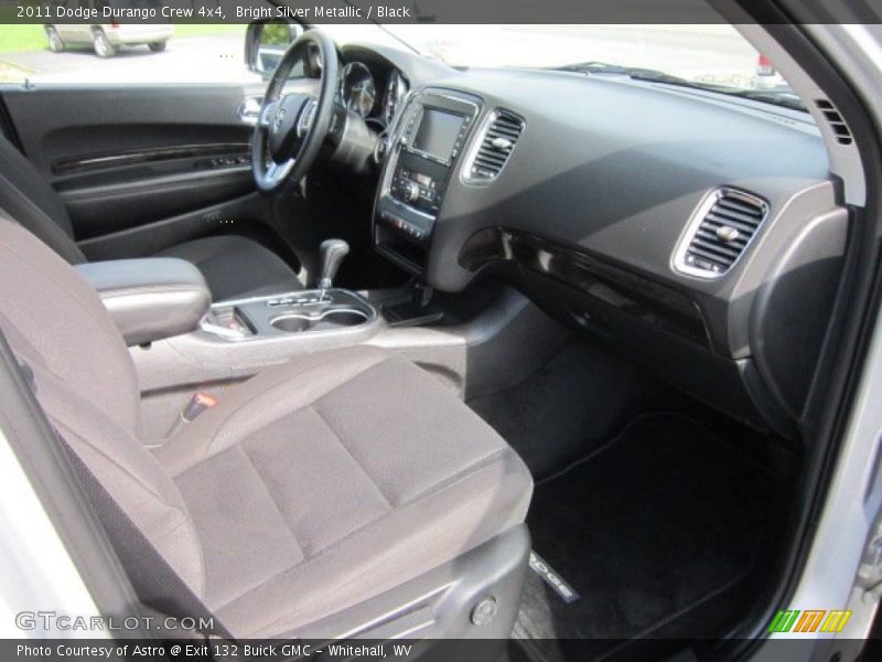 Bright Silver Metallic / Black 2011 Dodge Durango Crew 4x4