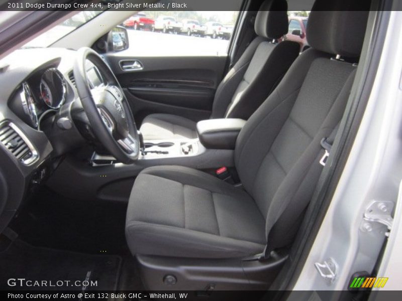 Bright Silver Metallic / Black 2011 Dodge Durango Crew 4x4