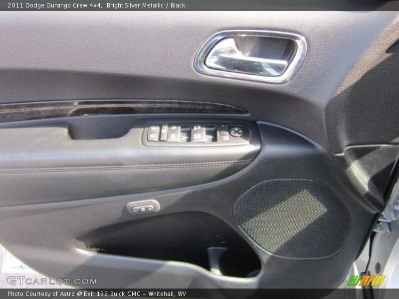 Bright Silver Metallic / Black 2011 Dodge Durango Crew 4x4