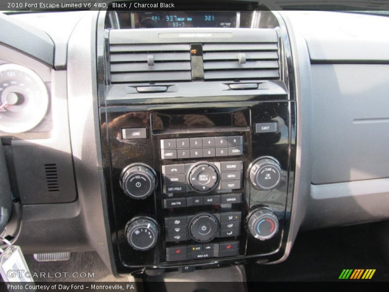 Black / Charcoal Black 2010 Ford Escape Limited V6 4WD