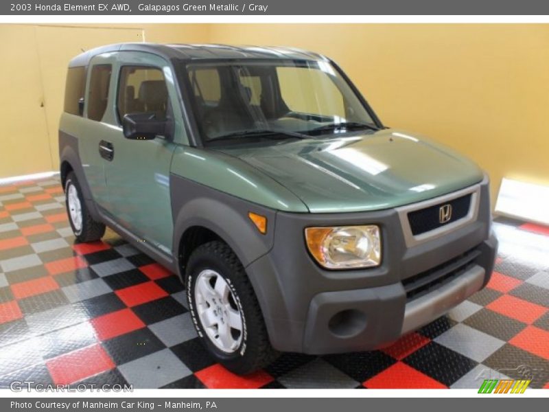 Galapagos Green Metallic / Gray 2003 Honda Element EX AWD