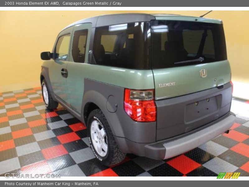 Galapagos Green Metallic / Gray 2003 Honda Element EX AWD