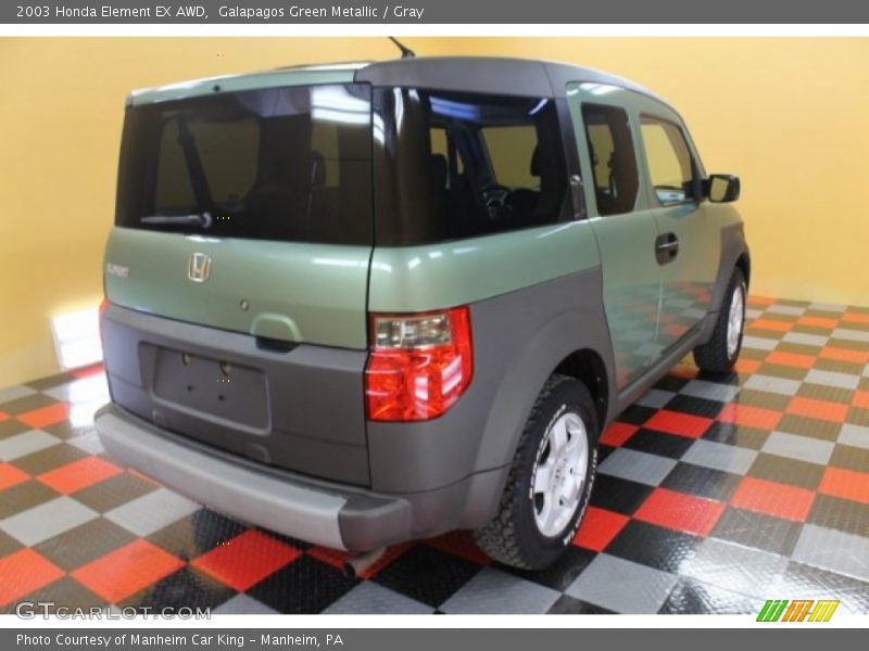 Galapagos Green Metallic / Gray 2003 Honda Element EX AWD