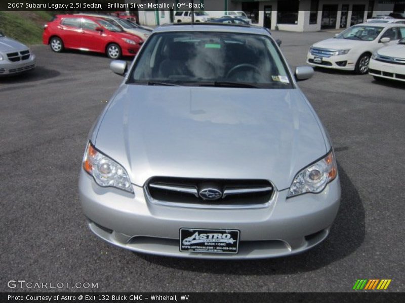 Brilliant Silver Metallic / Off-Black 2007 Subaru Legacy 2.5i Sedan
