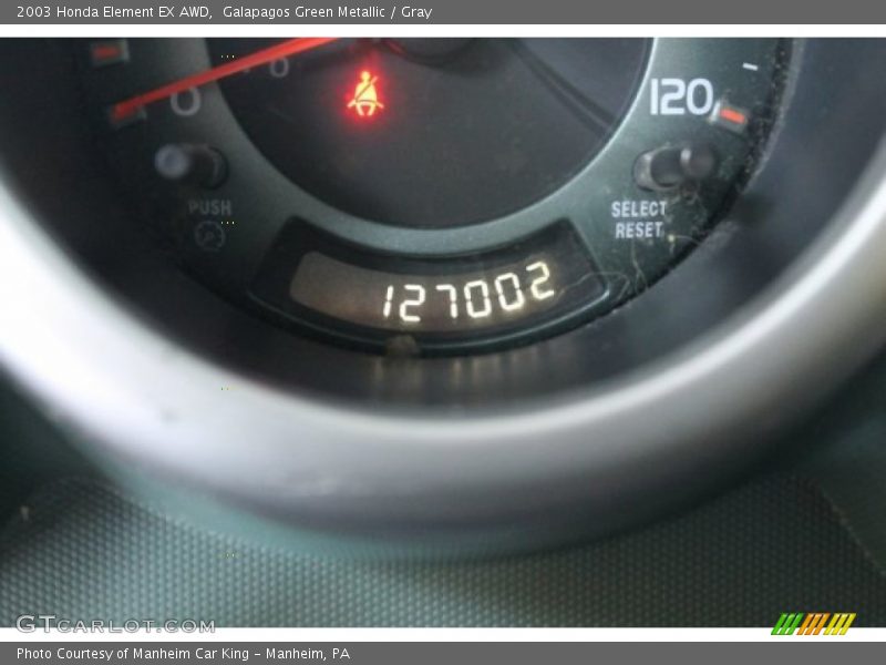 Galapagos Green Metallic / Gray 2003 Honda Element EX AWD