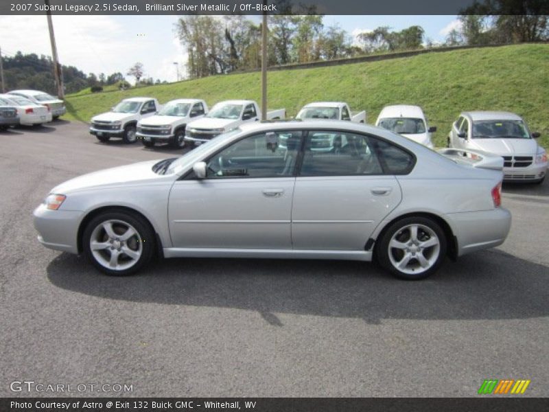 Brilliant Silver Metallic / Off-Black 2007 Subaru Legacy 2.5i Sedan