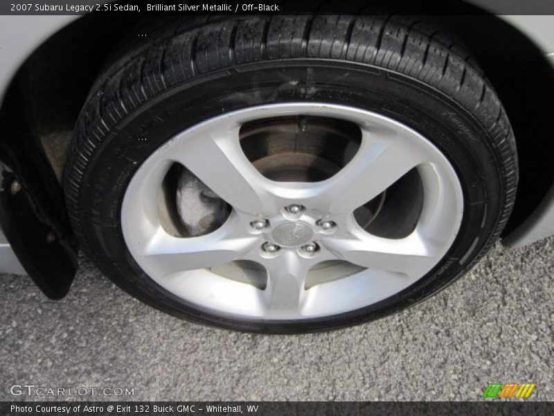 Brilliant Silver Metallic / Off-Black 2007 Subaru Legacy 2.5i Sedan