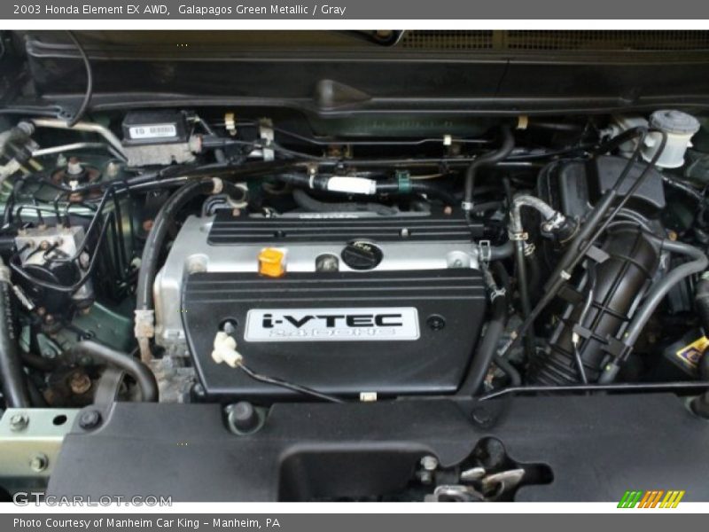 Galapagos Green Metallic / Gray 2003 Honda Element EX AWD