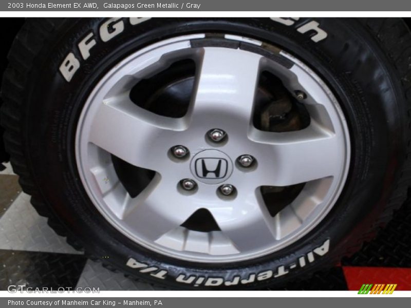 Galapagos Green Metallic / Gray 2003 Honda Element EX AWD
