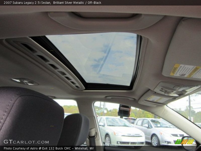 Brilliant Silver Metallic / Off-Black 2007 Subaru Legacy 2.5i Sedan