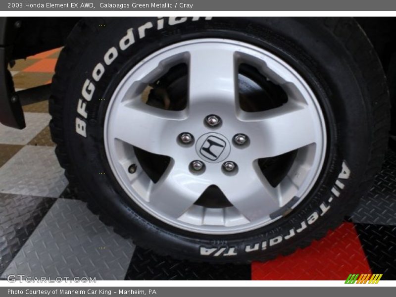 Galapagos Green Metallic / Gray 2003 Honda Element EX AWD