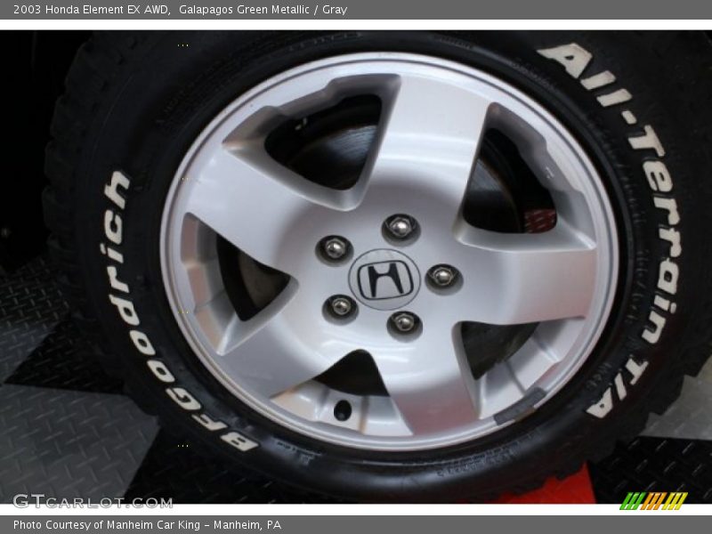 Galapagos Green Metallic / Gray 2003 Honda Element EX AWD