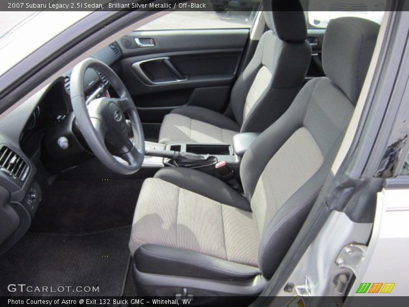 Brilliant Silver Metallic / Off-Black 2007 Subaru Legacy 2.5i Sedan