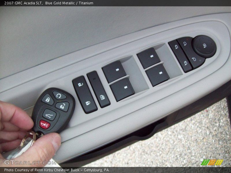 Blue Gold Metallic / Titanium 2007 GMC Acadia SLT