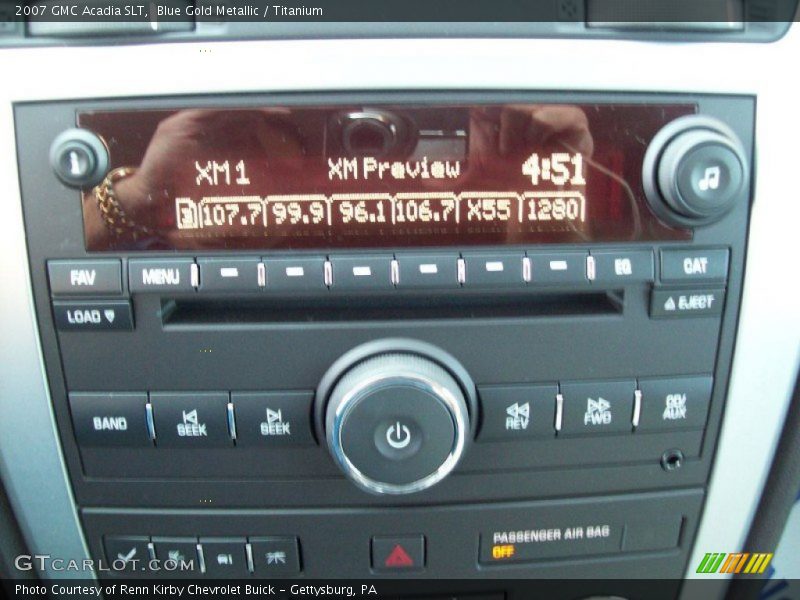 Blue Gold Metallic / Titanium 2007 GMC Acadia SLT