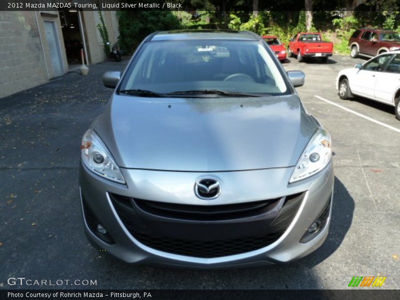 Liquid Silver Metallic / Black 2012 Mazda MAZDA5 Touring