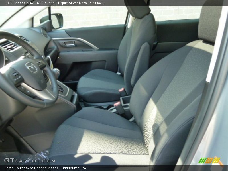 Liquid Silver Metallic / Black 2012 Mazda MAZDA5 Touring