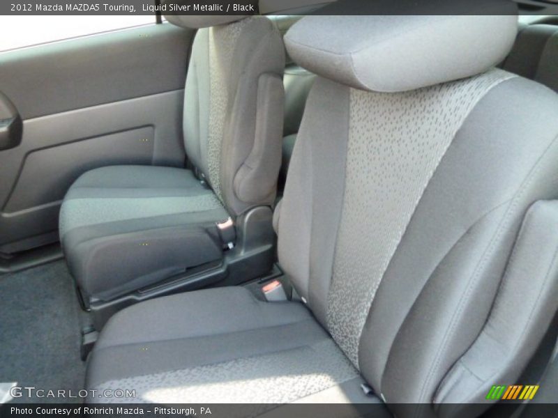 Liquid Silver Metallic / Black 2012 Mazda MAZDA5 Touring