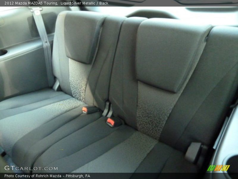 Liquid Silver Metallic / Black 2012 Mazda MAZDA5 Touring