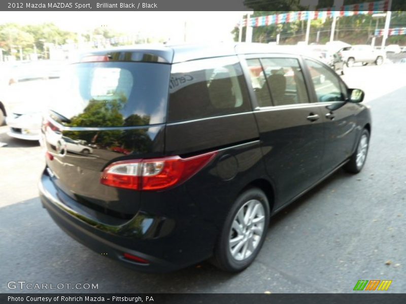 Brilliant Black / Black 2012 Mazda MAZDA5 Sport