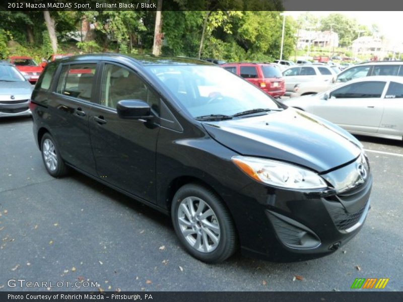 Brilliant Black / Black 2012 Mazda MAZDA5 Sport