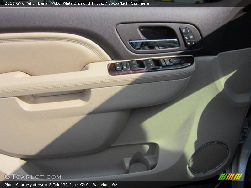 White Diamond Tricoat / Cocoa/Light Cashmere 2012 GMC Yukon Denali AWD