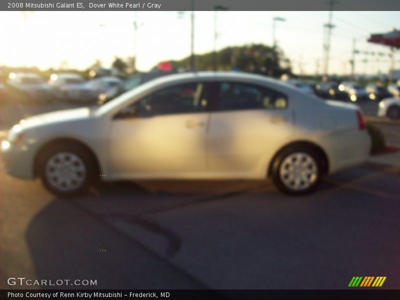Dover White Pearl / Gray 2008 Mitsubishi Galant ES