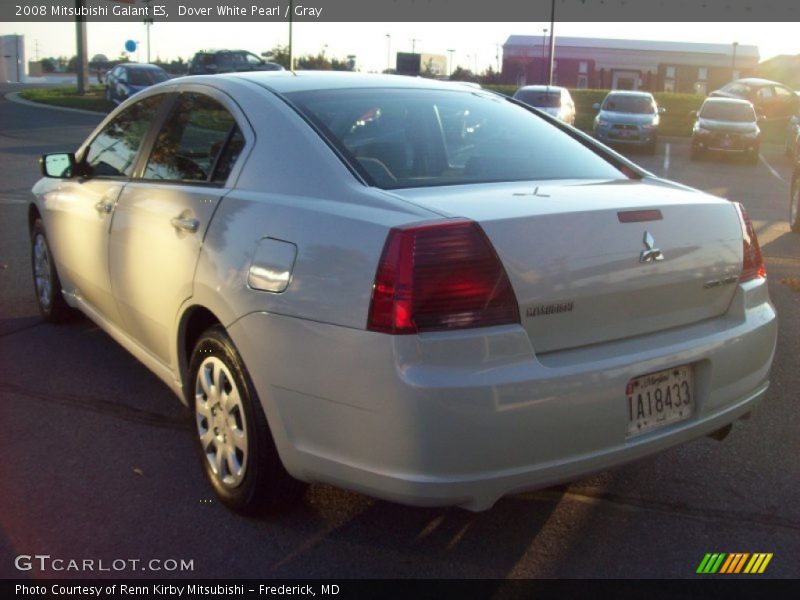 Dover White Pearl / Gray 2008 Mitsubishi Galant ES