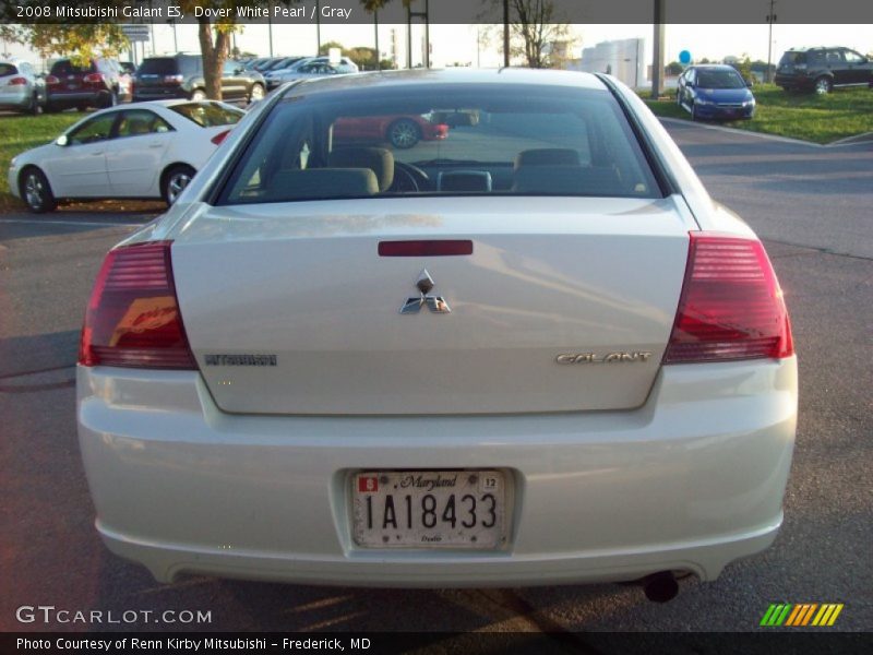 Dover White Pearl / Gray 2008 Mitsubishi Galant ES