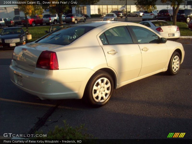 Dover White Pearl / Gray 2008 Mitsubishi Galant ES