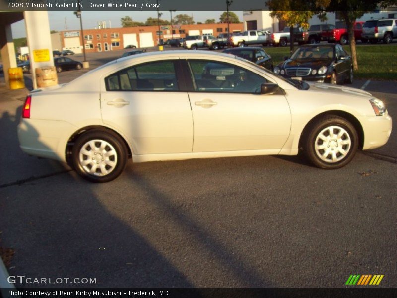 Dover White Pearl / Gray 2008 Mitsubishi Galant ES