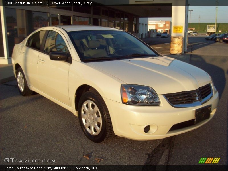 Dover White Pearl / Gray 2008 Mitsubishi Galant ES