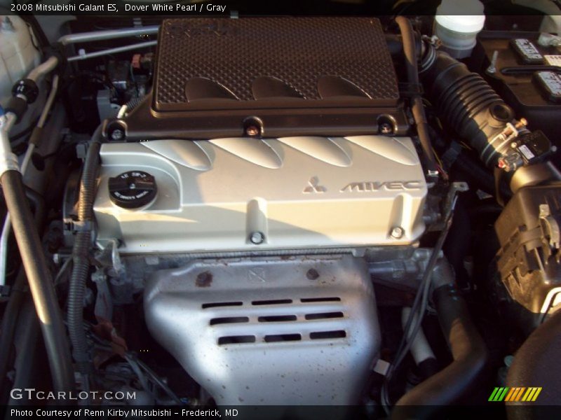 Dover White Pearl / Gray 2008 Mitsubishi Galant ES