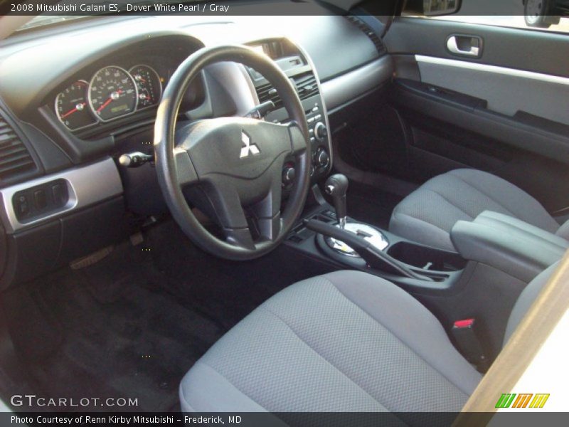 Dover White Pearl / Gray 2008 Mitsubishi Galant ES