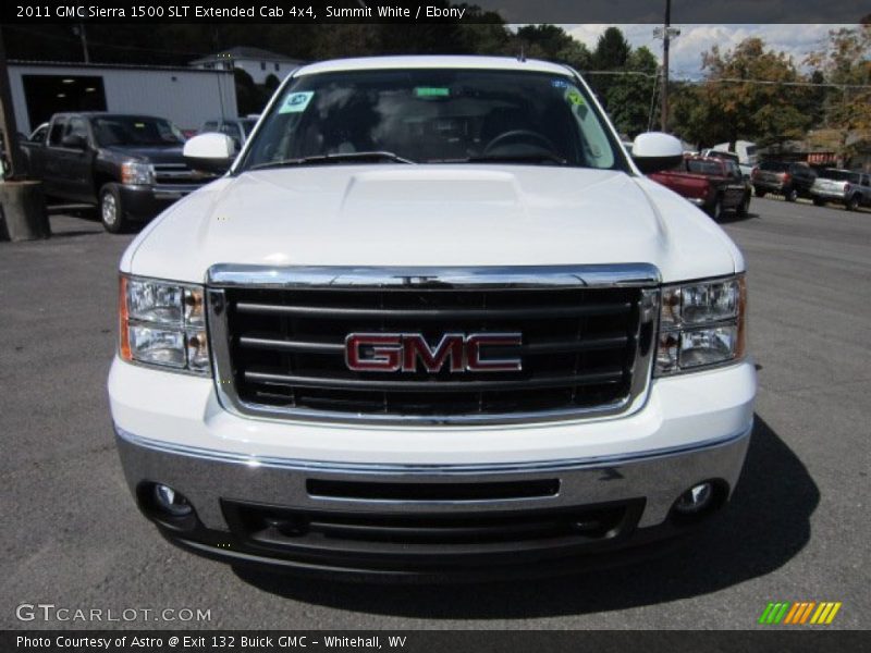 Summit White / Ebony 2011 GMC Sierra 1500 SLT Extended Cab 4x4